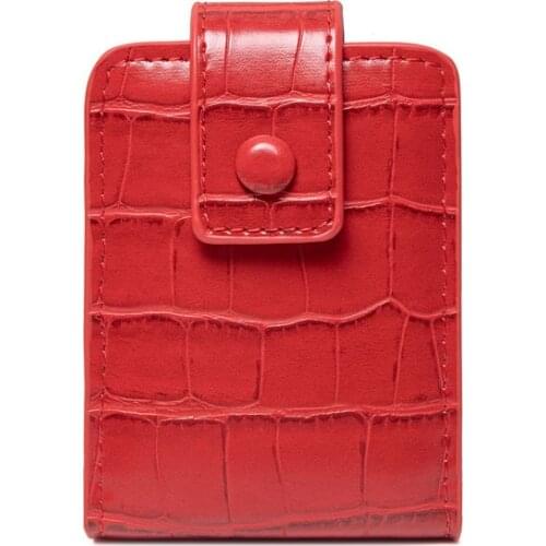 Portable Mini Lipstick Bag PU Cosmetic Storage Crocodile Bag