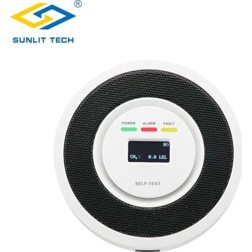 Fire Alarm Detector 85dB Sensitive LPG Natural Gas Leak Sensor Digital Display Battery Powered Home Security Alarm Gas Detectors