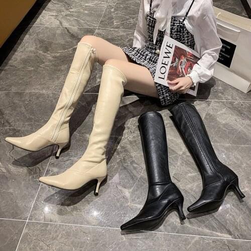 Женские высокие ботинки Qibusleen China At AliExpress