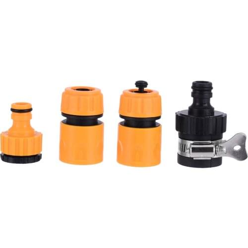 ABS Plastic Garden Hose Tap Connector For 3/4" and 1/2" Taps For Garden Irrigation Washing Car Hose Pipe Adapter 4Pcs