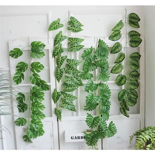 Wedding Decoration Artificial Plants Green Eucalyptus Vines Rattan artificial Fake Plants Ivy Wreath Wall Decor Vertical Garden