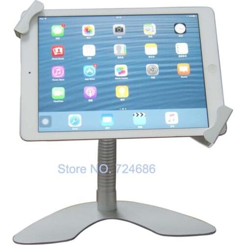 Universal 7-10.1 inch tablet security table stand with lock holder kiosk POS display on desktop shop or retail store