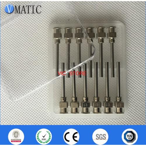 High Quality 12Pcs 1 Inch Tip Length 13G Blunt Stainless Steel Dispensing Needles Dispenser Needle Tips 1 Inch