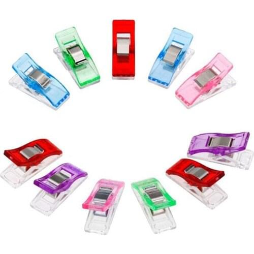 Folder Binding Tool Hemming Sewing Tools Tape Bias Maker Plastic Clip 10 pcs/lot Fabric Clover Mar Sewing Accessories
