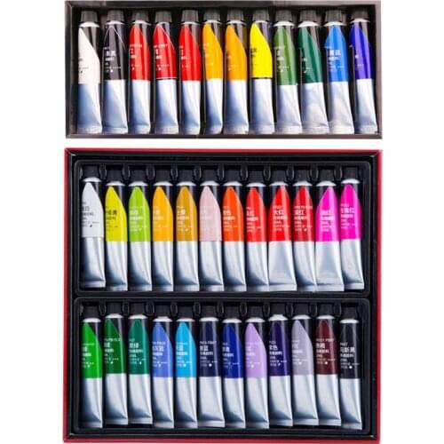 12/24 Colors Professional Acrylic Paint 20ml Drawing Painting Pigment Hand-paint K92C