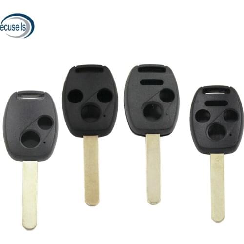 2/2+1 Button 3/4 Button for Honda Car Remote Shell & Uncut Key S2000 Crv Odyssey A-ccord Jazz