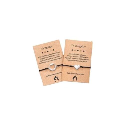 SanLan 2 pair mmother daughter necklace