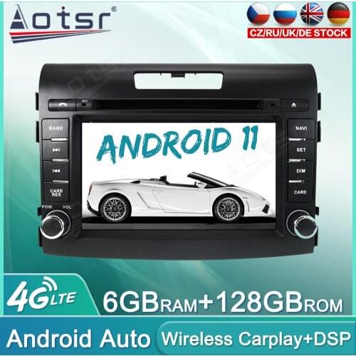 Android 11 128GB Car Radio Player For Honda CRV 2012 - 2016 Audio Multimedia Player GPS Navigation Auto Stereo Head Unit Carplay