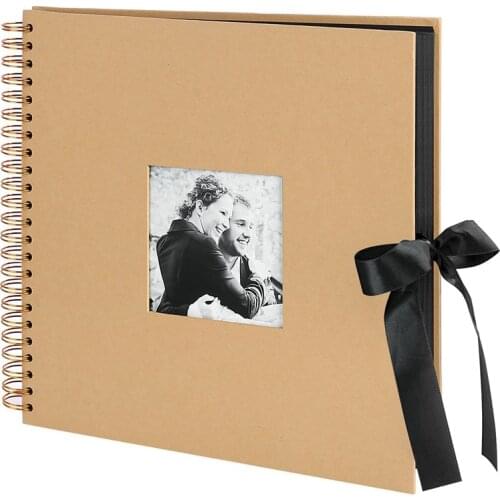 Big deal 12x12 Inch Scrapbook Photo Album With Photo Opening For Valentines Day Gifts, Wedding Guest Book, Diy Anniversary Trave