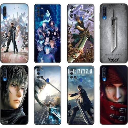 Black tpu Case For Samsung Galaxy A50 50S A30S A10 A01 A11 A21S A31 A41 A51 A71 M21 M30S S10 LITE Cover Final fantasy xv ffxv