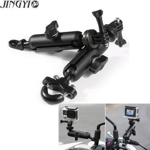 FOR Honda grom 125 cbr 1000rr z50 crf450 cb500x nc700s Motorcycle camera recorder mobile phone bracket mirror mounting bracket