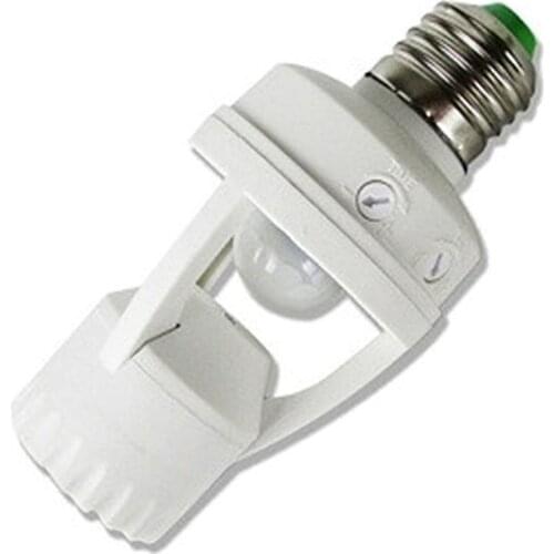 E27 PIR Induction Motion Sensor Light Socket Switch Base Led Bulb Light Lamp Holder 110-240V 360 Degrees Lamp Holder
