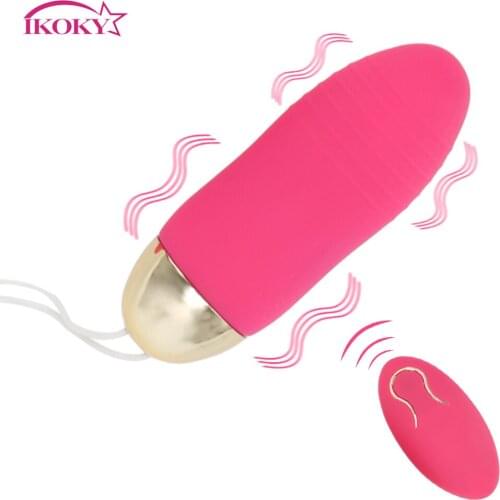 IKOKY 10 Speed Vibrating Egg G-Spot Massager Sex Toys for Women Remote Control Powerful Bullet Vibrator Clitoris Stimulator