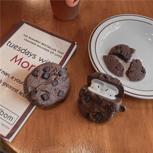 Cute Cartoon funny Cookies Soft Silicone Cover For AirPods 1/2 Wireless Bluetooth Earphone Case For AirPods Pro 3 Cover