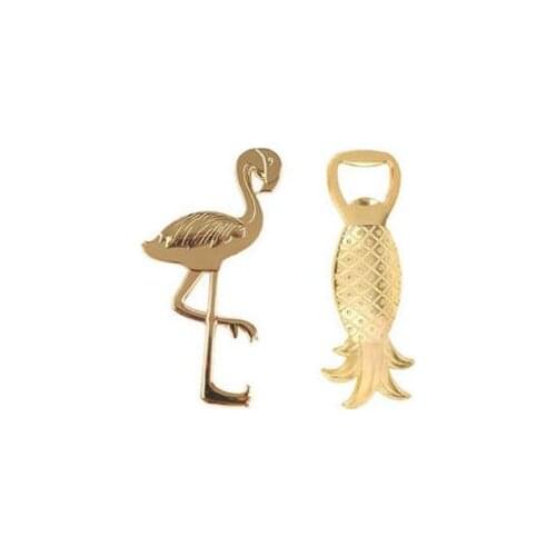 Novelty Pineapple Flamingo Palm Beer Bottle Opener Wine Bottle Openers Barware Tool Anniversary Wedding Hawaii Party Favor Beach