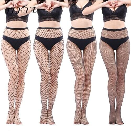 New Sale Sexy Fishnet Tights For Women Lingerie Mesh Solid Pantyhose Women Plus Size