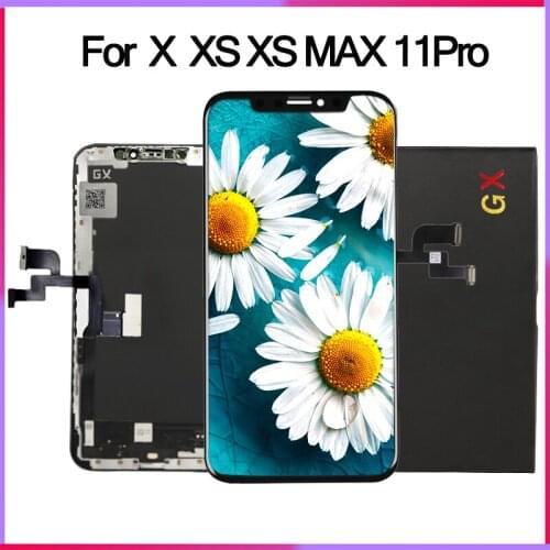 OEM GX Pantalla OLED Incell LCD Display For iPhone X XS LCD Display Touch Screen Digitizer Assembly For iPhoneX 11 Pro XSMax XR