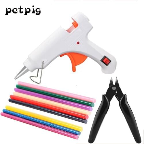 Petpig 40W Hot Melt Glue Gun Industrial Mini Guns Thermo Electric Heat Temperature Tool for 7mm Glue Stick Hand Tools Set