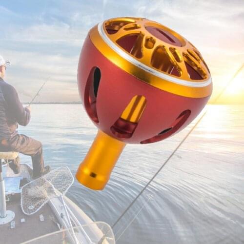 Fishing Spinning Reel Handle Knob Smooth Portable All-Metal Grip Fishing Reel Power Knob DIY Modified Ball Grip Handle