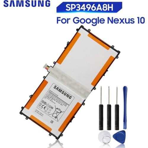 Original Replacement Samsung Battery For SAMSUNG Google Nexus 10 GT-P8110 HA32ARB Tablet Battery SP3496A8H SP3496A8H(1S2P)