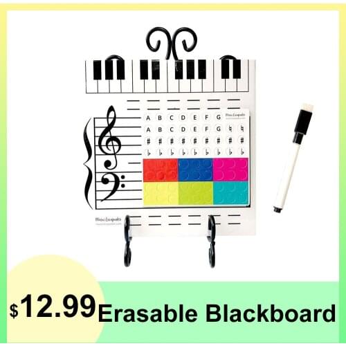 Erasable Blackboard Magnetic Musical Note Stickers Writing Board Gift For Kids Home Literature Supplies