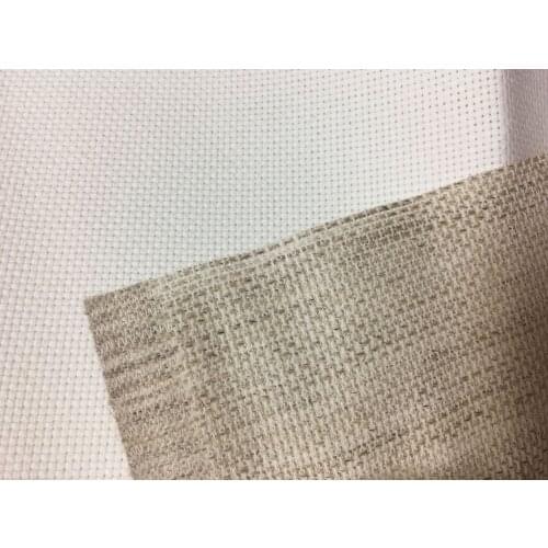 Oneroom 6th 25x25cm linen 14ct cross stitch fabric aida coth canvas DIY handmade needlework sewing craft supplies craft