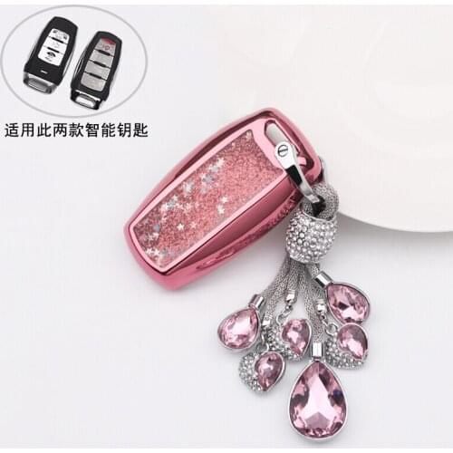 TPU Quicksand Cae Key Cover Holder For Great Wall Haval Coupe F5 H7 H8 H9 GMW H6 Coupe Smart Case Keychain Car Styling Accessori