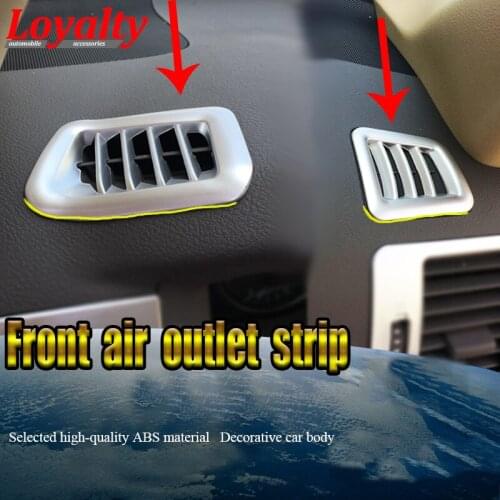 Loyalty for Toyota Land Cruiser 2015 2016 2017 Interior Front Upper Air Condition Vent Outlet Cover Trim ABS Chrome Car Styling