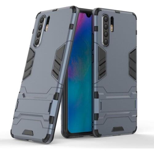 Armor Back Cover Case for Huawei P20 P30 Lite PC+TPU 2 in 1 Fundas Kickstand Shockproof Coque for Huawei P20 P30 Pro