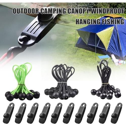 12PCS Tent Clip Adjustable Plastic Heavy Duty Windproof Awning Clamp Outdoor Camping Tent Alligator Clip Nylon Jaw Grip Trap