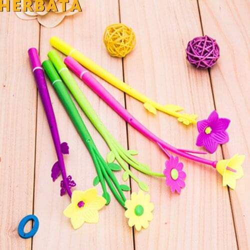 1pc/Lot Tiny green grass Gel pen Blade grass potting decoration zakka Stationery Caneta Office supplies material school 6273