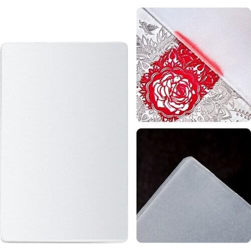 1pc Nail Art Stamping Scraper Clear Stamp Mini Card Stamper Scraper Nail Stamp Manicuring Tools 8.5 x5.5cm