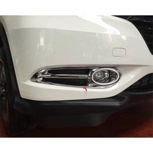 For Honda HRV HR-V Vezel 2014 2015 2016 2017 2018 Car Front Fog Light Lamp Cover Trim Decoration Sticker Car Styling Accessories