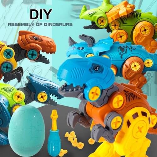 3D DIY Removable Combination Assembly Dinosaur Eggs Construction set Toys For Children Puzzle Game Model Kits Educational Toys
