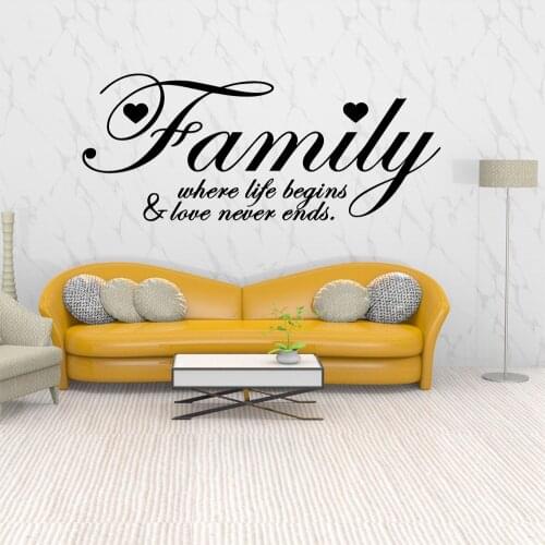 Lovely Family Nursery Wall Stickers Vinyl Art Decals For Home Decor Living Room Bedroom Home Party Decor Wallpaper
