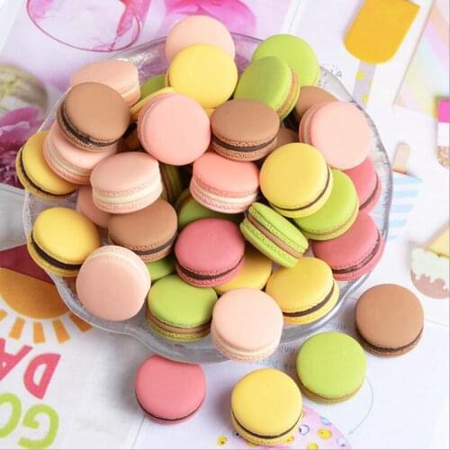 Miniature Dollhouse 1/6 Cute Macaron Cake food for 1/6 Blyth Barbies bjd Doll Pretend play Kitchen Decor Toys