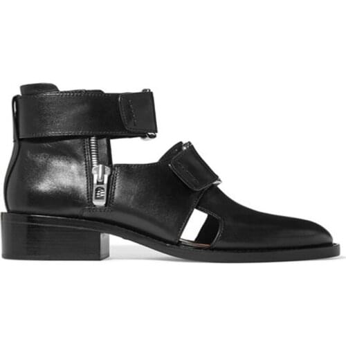 T Show Cow leather Rome Gladiators Buckle High top Summer Booties Men Sandals