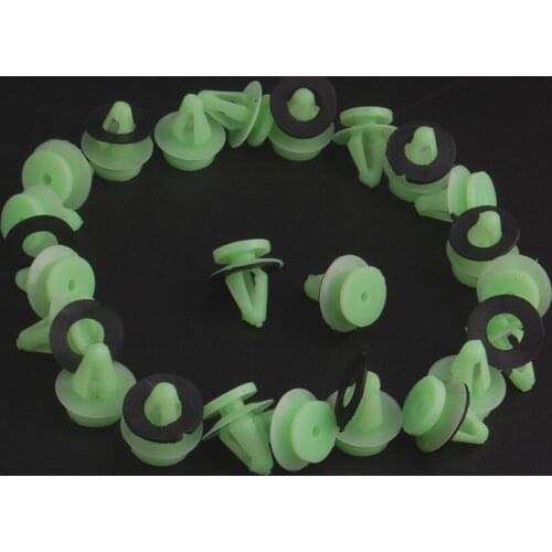 20pcs Nylon Side Garnish Moulding Trim Retainers Clip 11mm MB696120 For Eclipse 1994-2012 Car Clips