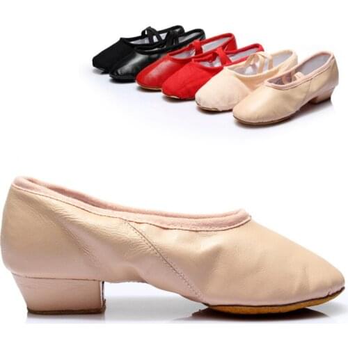 New Spring Summer Teachers Dance Shoes Practice Shoes Ballet Soft Sole Dancing Shoes Women Low-heeled Square Dance Shoes
