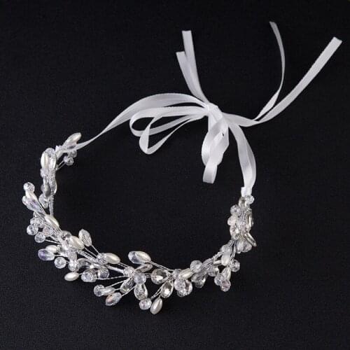 New bride handmade golden leaf flower headdress wedding dress accessories headband bridal jewelry