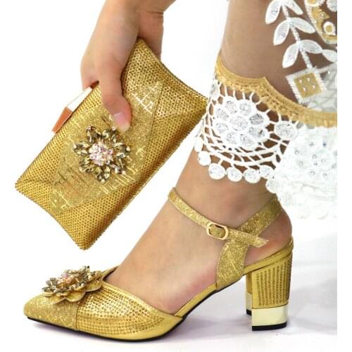 OLOMM fashion Woman Shoes And Bag Set Latest Italian Shoes And Bag Set For Party Dress free shipping!!1RO1-1