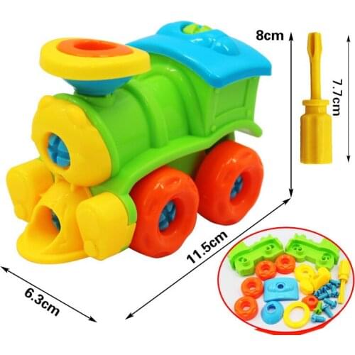 DIY Screw Nut Group Puzzle Toys Plastic 3D Installed Plastic 3d Puzzle Disassembly Motorcycle Kids Toys for kids Jigsaw