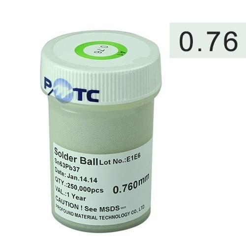 PMTC BGA Leaded Ball 0.76mm 250K solder balls For BGA Reballing