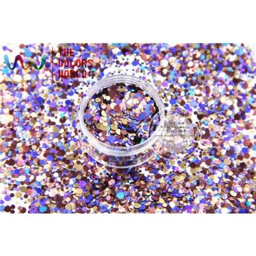 RAM321-249 Mix Colors Mix Colors Dot shapes round Glitter for nail art ,nail gel, nail polish makeup and DIY decoration