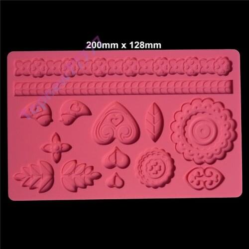 Fondant Silicone Plant Edgings Lace fondant Mold DIY Cake decorating Tools cake tools C2141