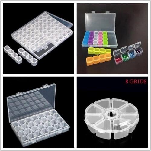 56/28/8Slot Diamond Embroidery Accessory Box, Diamond Painting 5d Jewelry Storage Rack Diamond Mosaic Cross Stitch Sewing Tools