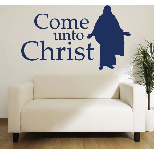 Christian Wall Decal Quotes Come Unto Christ Vinyl Wall Stickers For Livingroom Art Mural Pattern Home Decor Removable DIYSYY932