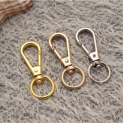 5pcs 49x19mm Metal Swivel Clasps Lobster Claw Clasps Swivel Lanyards Trigger Snap Hooks Strap for Keychain Key Rings