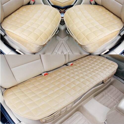 Winter car seat cover car full set of car seat cushion non-slip short plush chair cushion car seat cushion protector