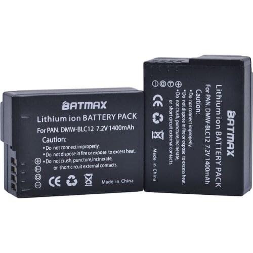 2(Pack) DMW-BLC12 Battery BLC12PP BLC12E BLC12 Batteries For Panasonic Lumix DMC-FZ200 DMC FZ200 G5 G6 GH2 BTC6 DMW-BTC6 DMC-GH2